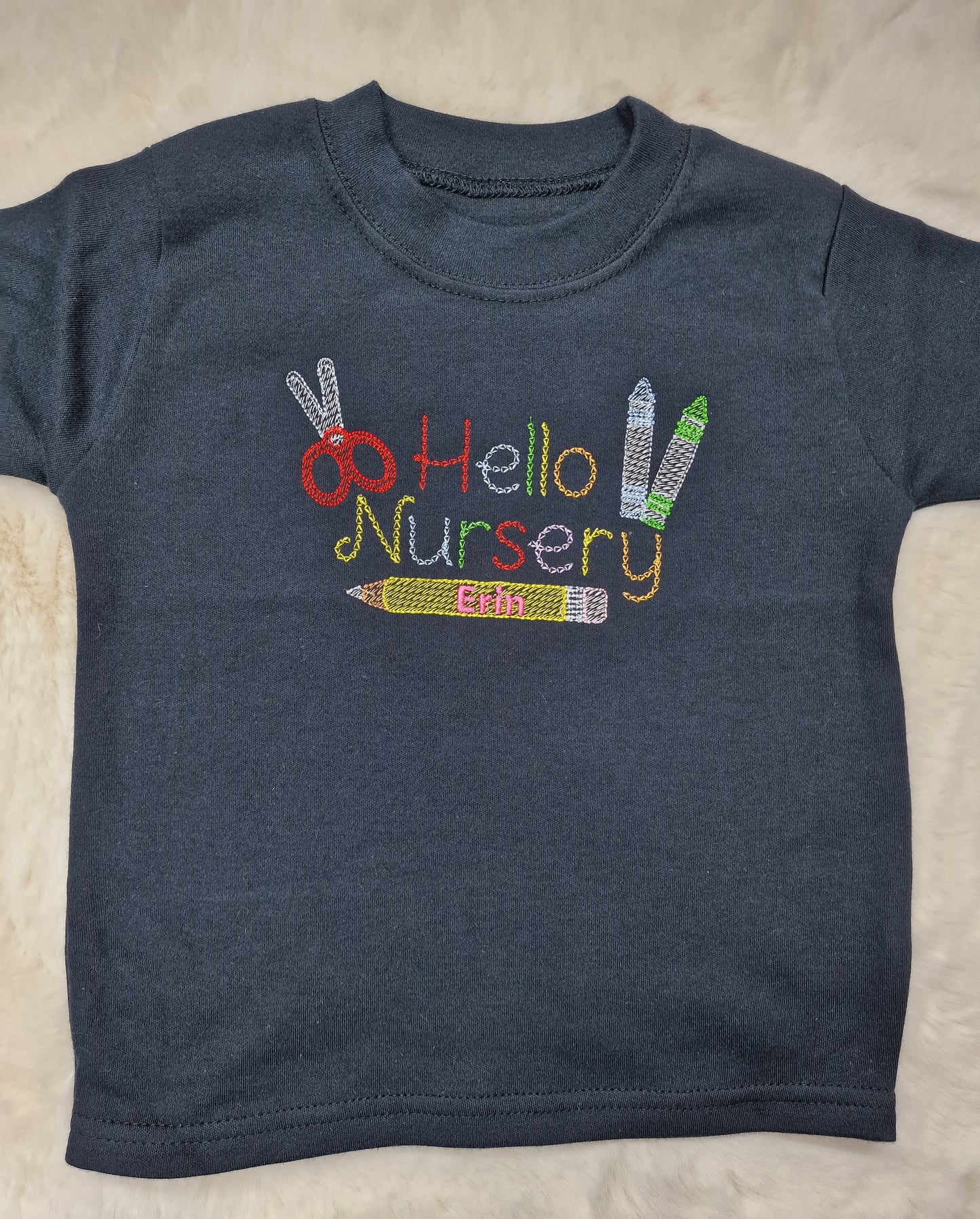 Hello Nursery Embroidered top