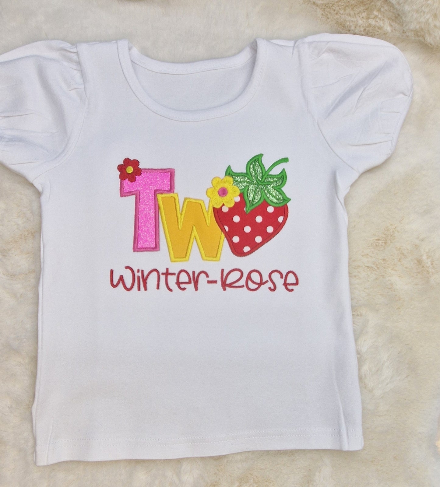 Strawberry Two Birthday t-shirt