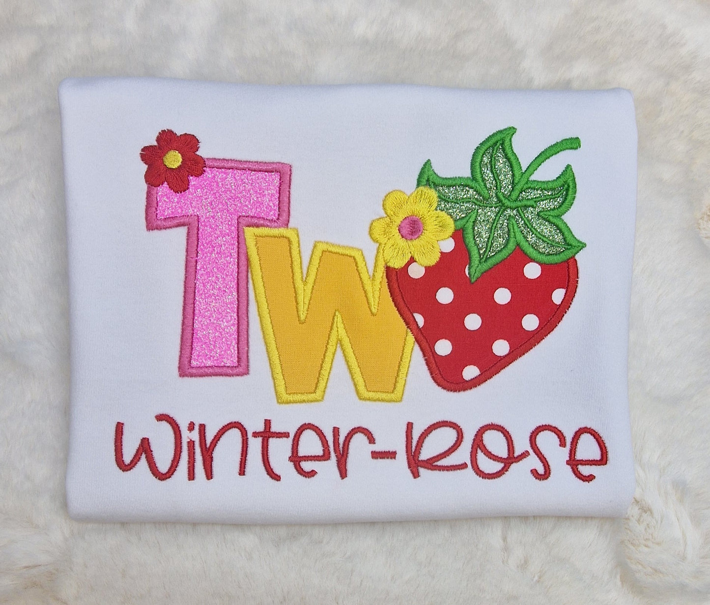 Strawberry Two Birthday t-shirt