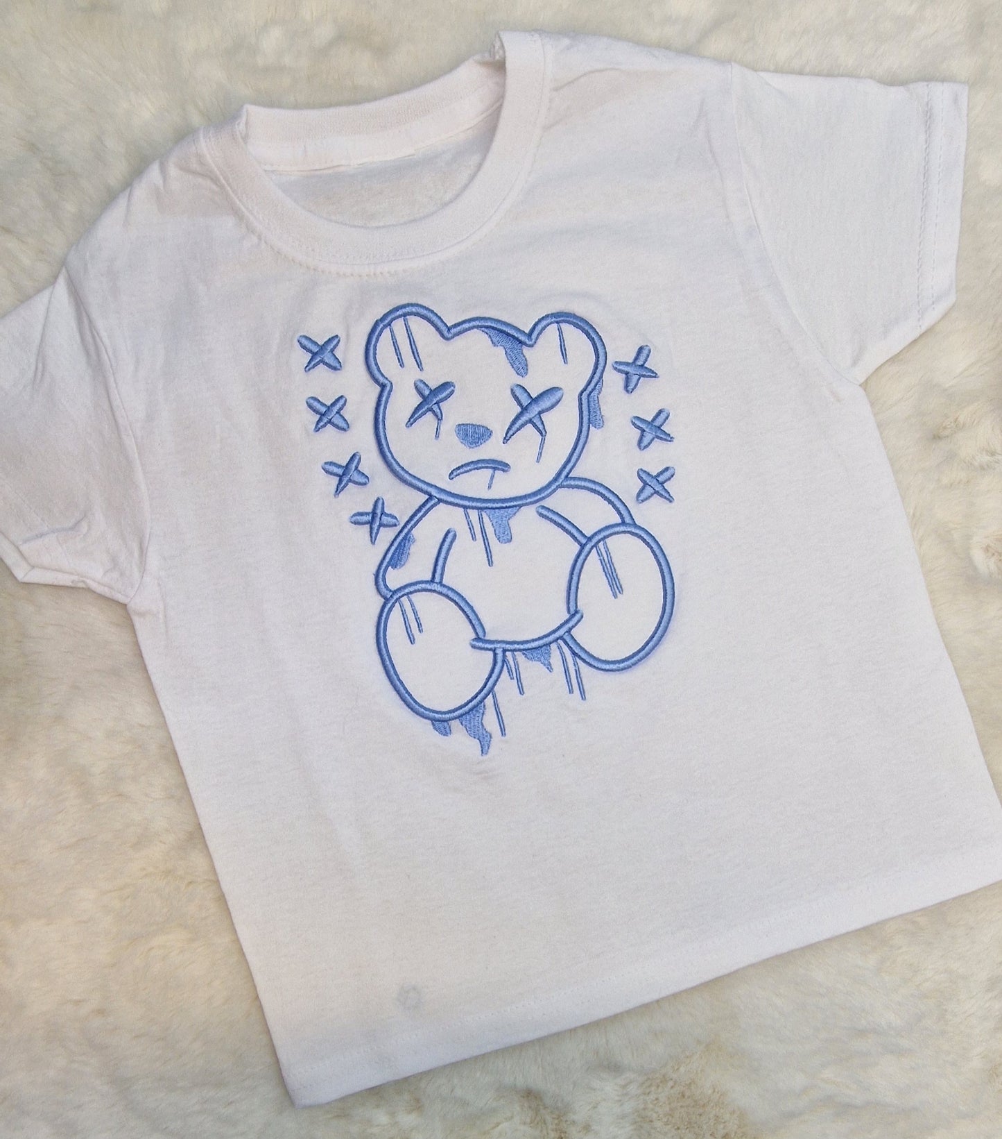 3D Embroidered Drip Bear T-shirt
