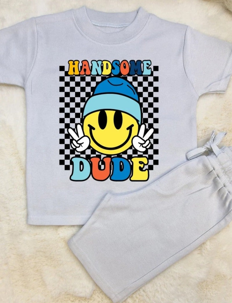 Handsome Dude shorts & T-shirt set