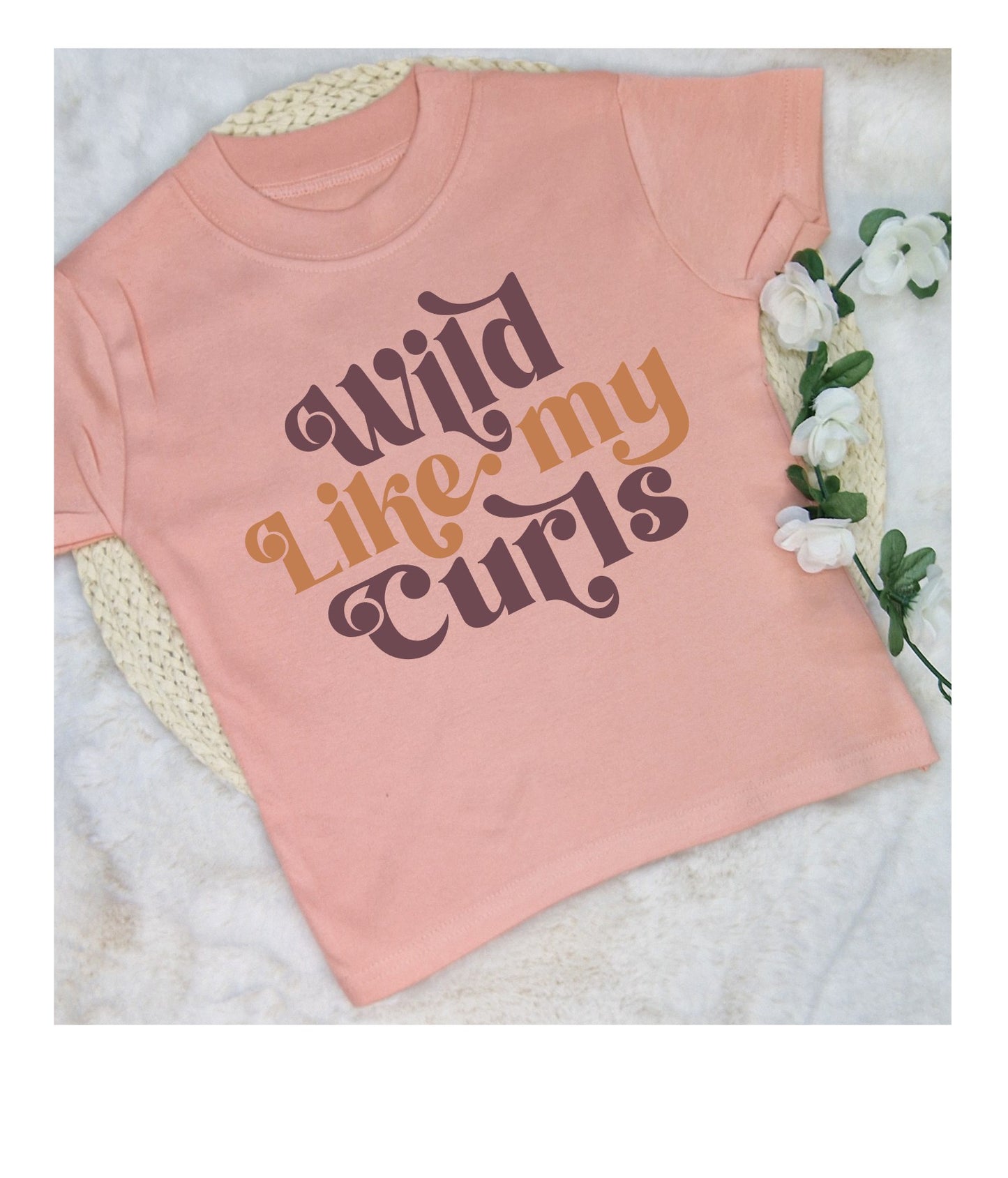Kids Wild like my curls T-shirt