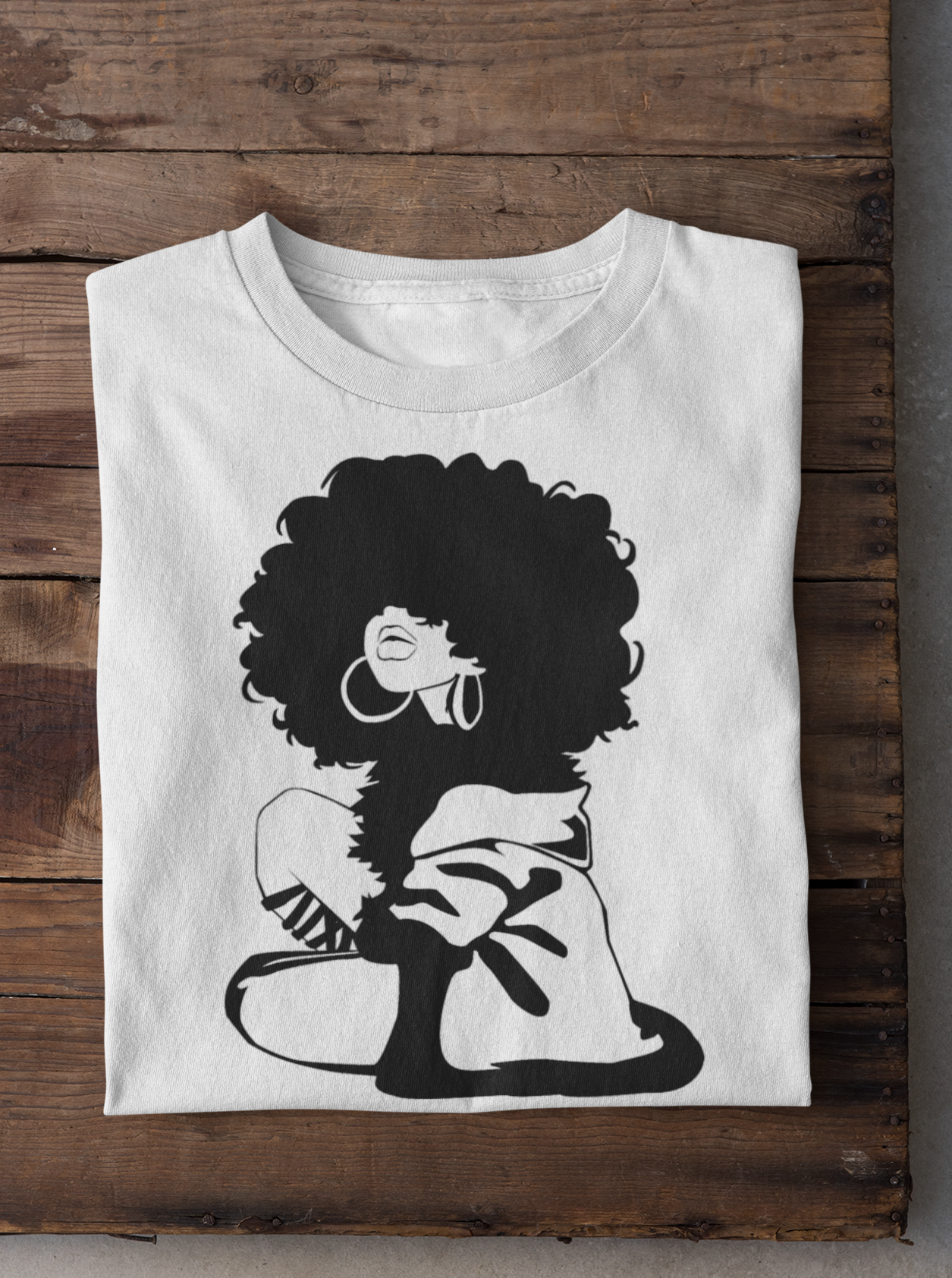Black Woman Silhouette T-shirt