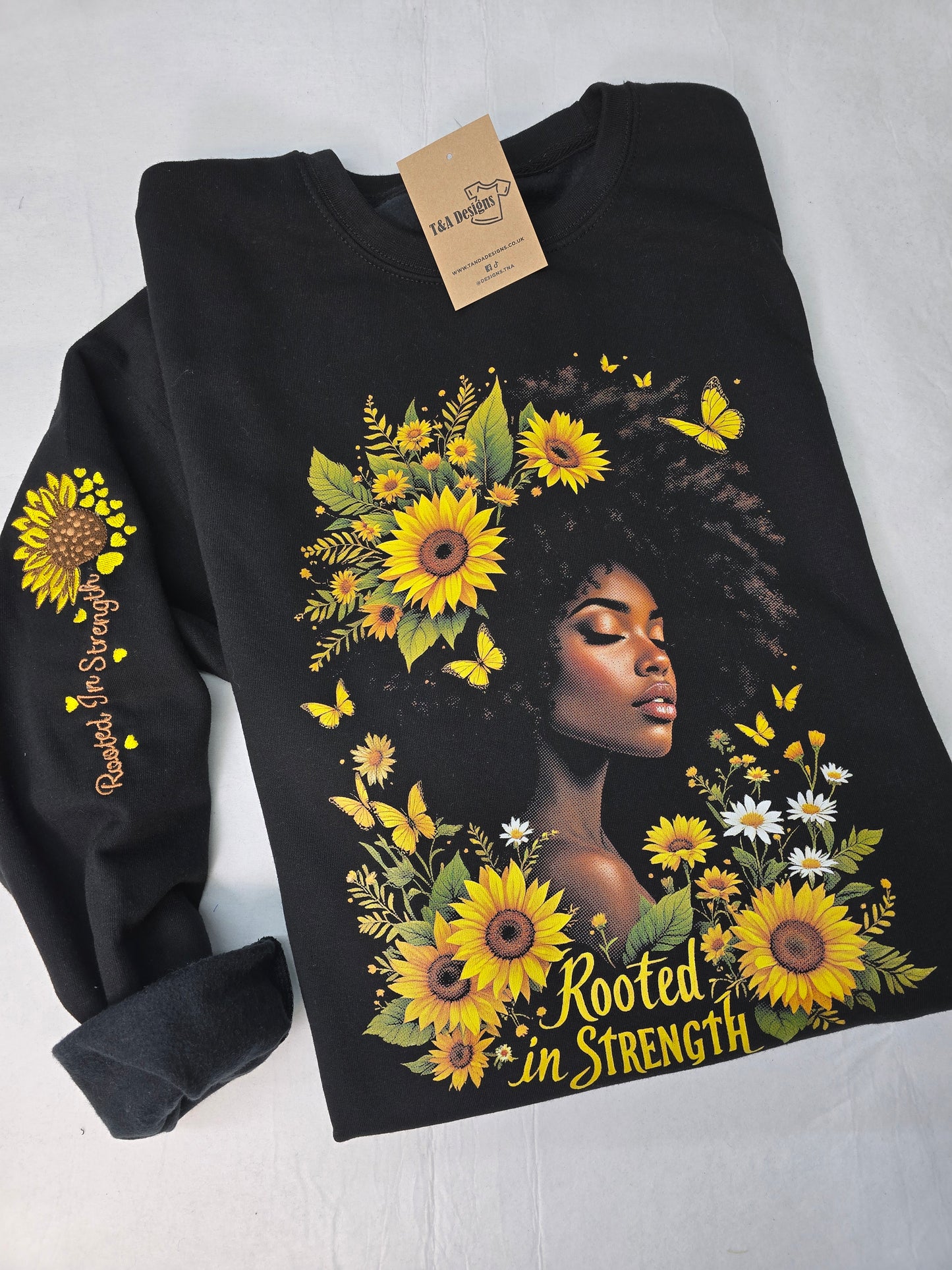 Rooted in strength sweater