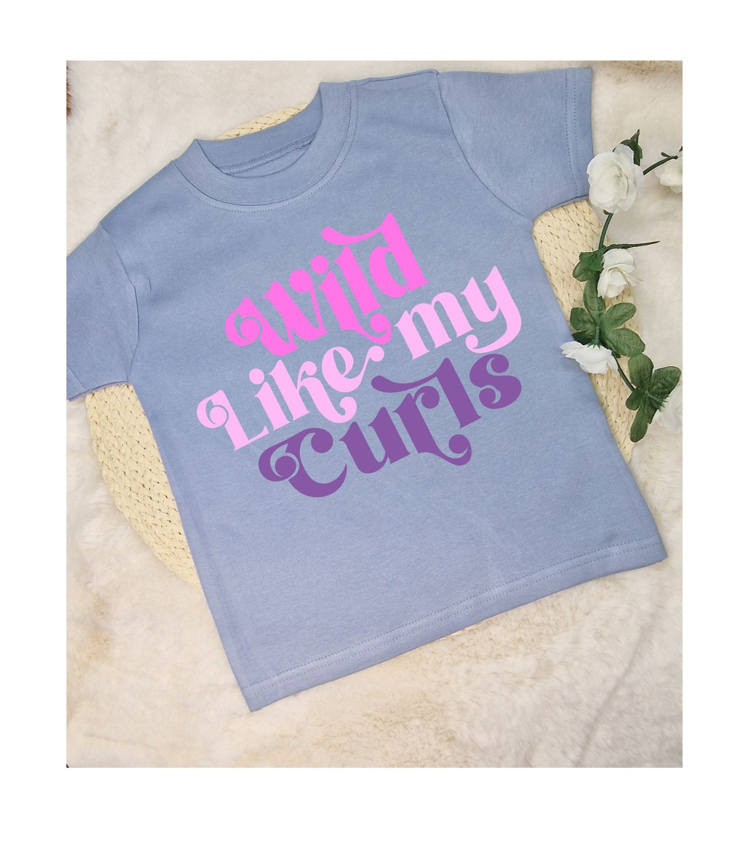 Kids Wild like my curls T-shirt