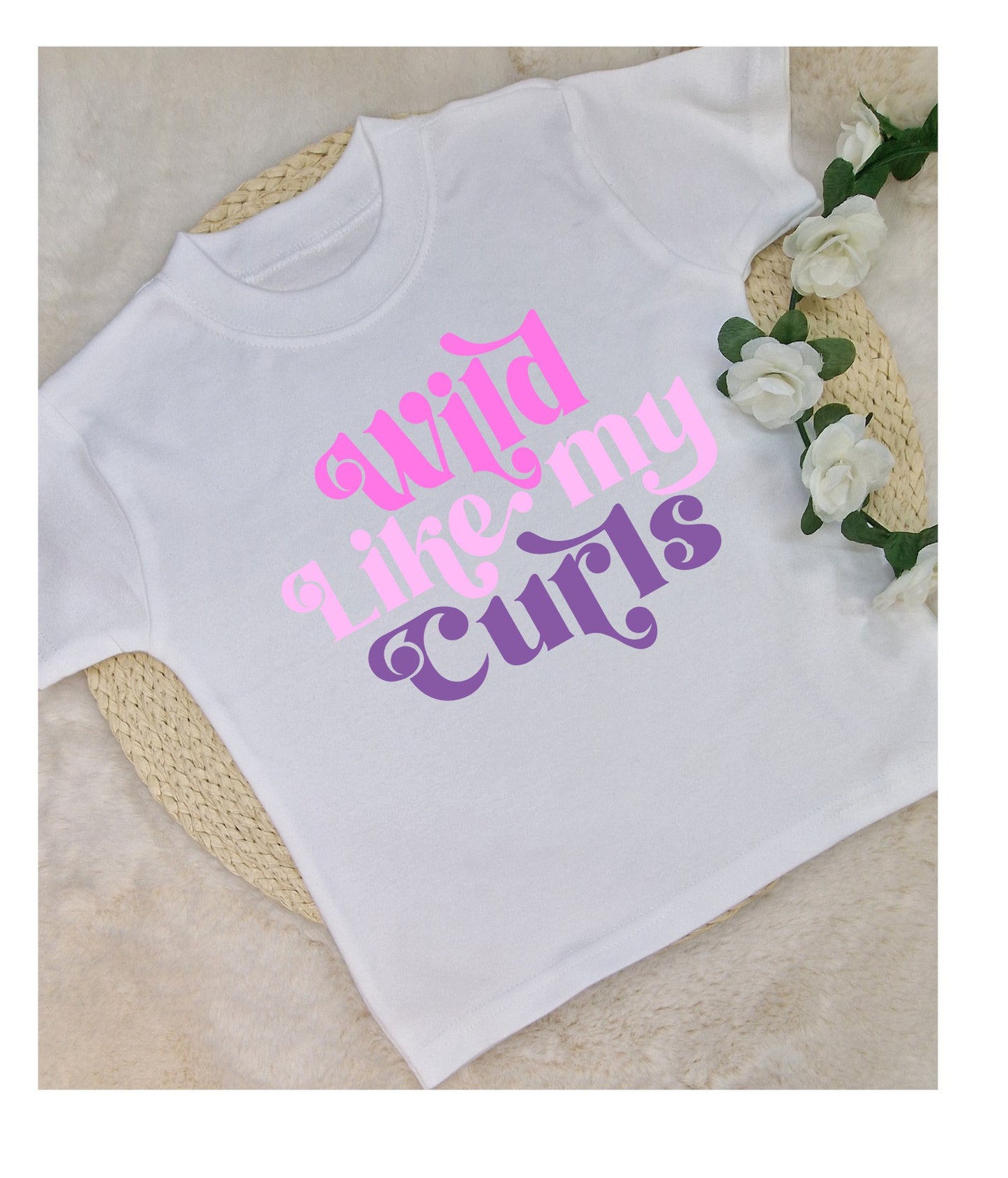 Kids Wild like my curls T-shirt