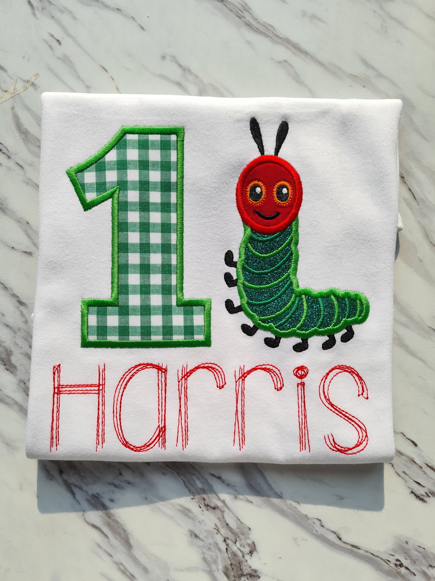 Personalised Catepillar Birthday Tee