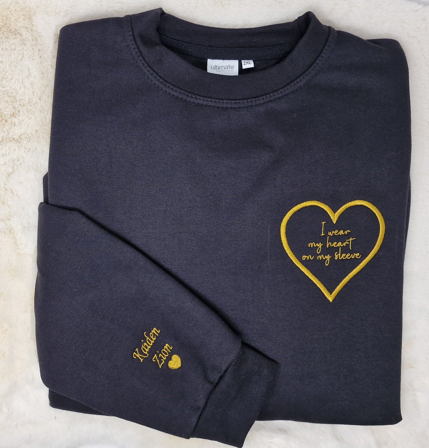 I wear my heart on my sleeve sweater