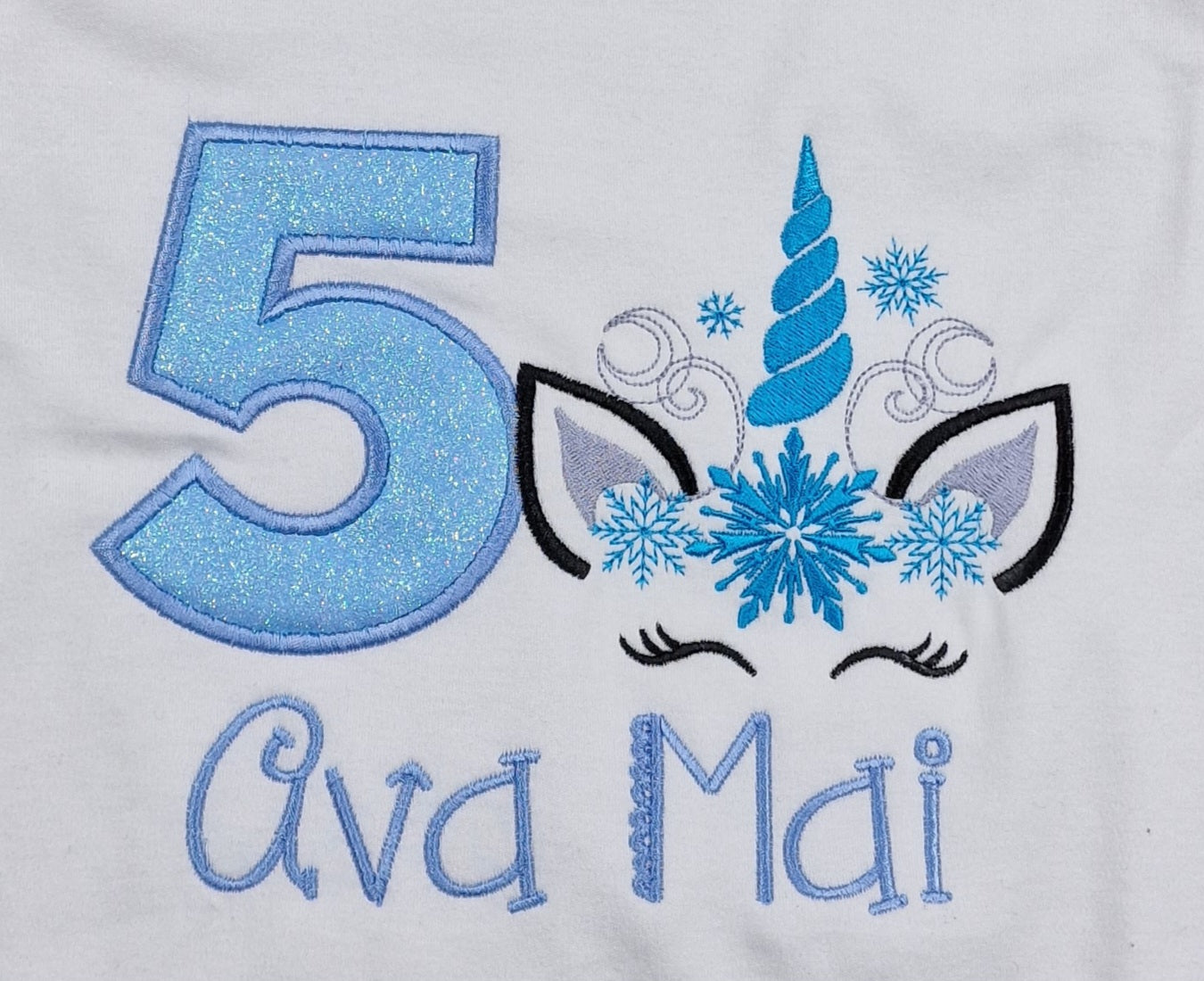 Frozen Unicorn birthday T-shirt