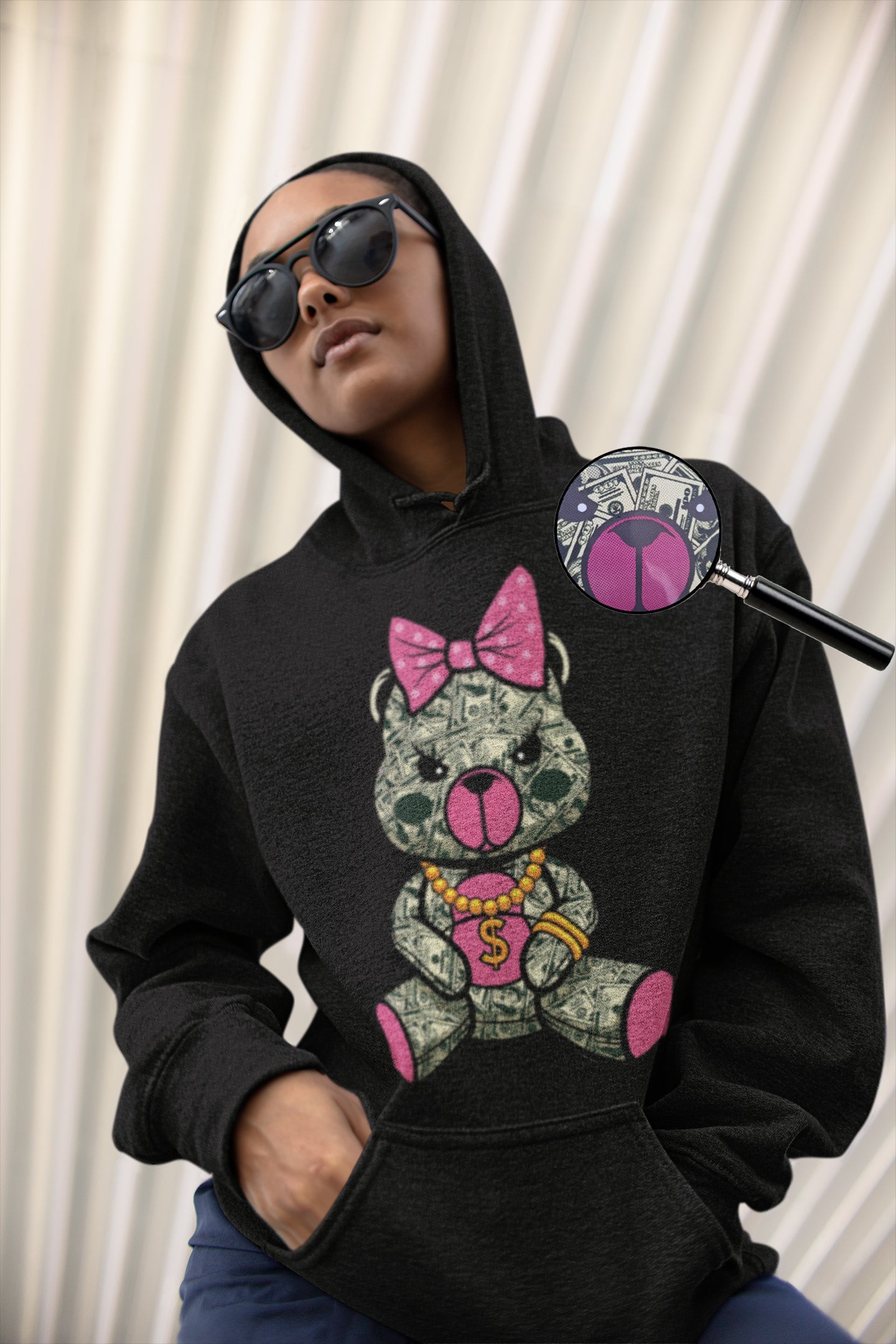 Gangster Teddy bear Hoodie