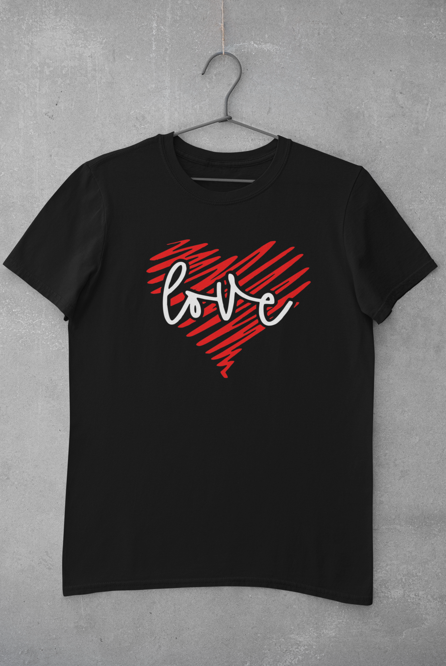 Scribble heart Love T-shirt (multi colour options)