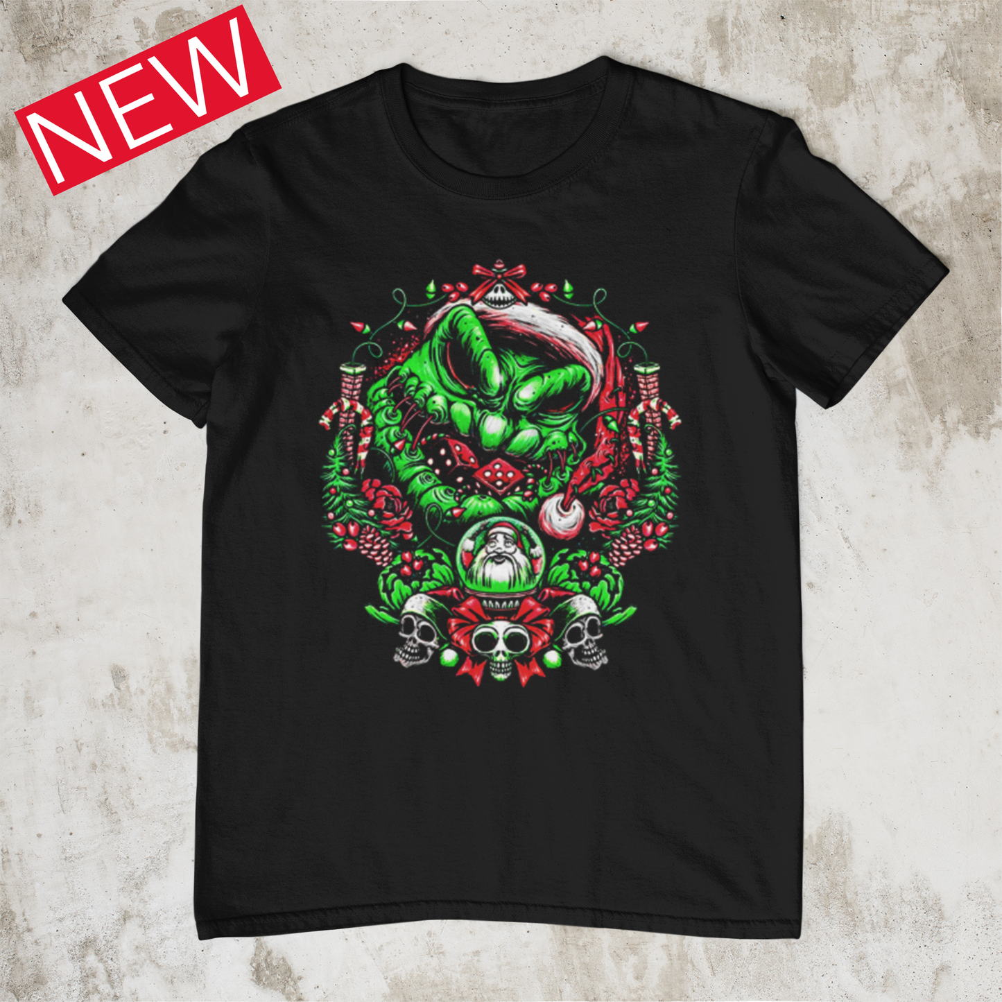 Christmas Bogeyman Halloween Graphic Tee