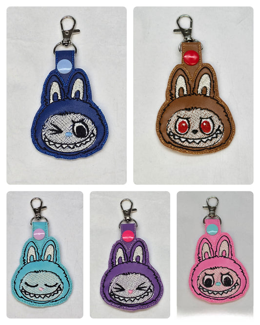 Labubu face keyrings