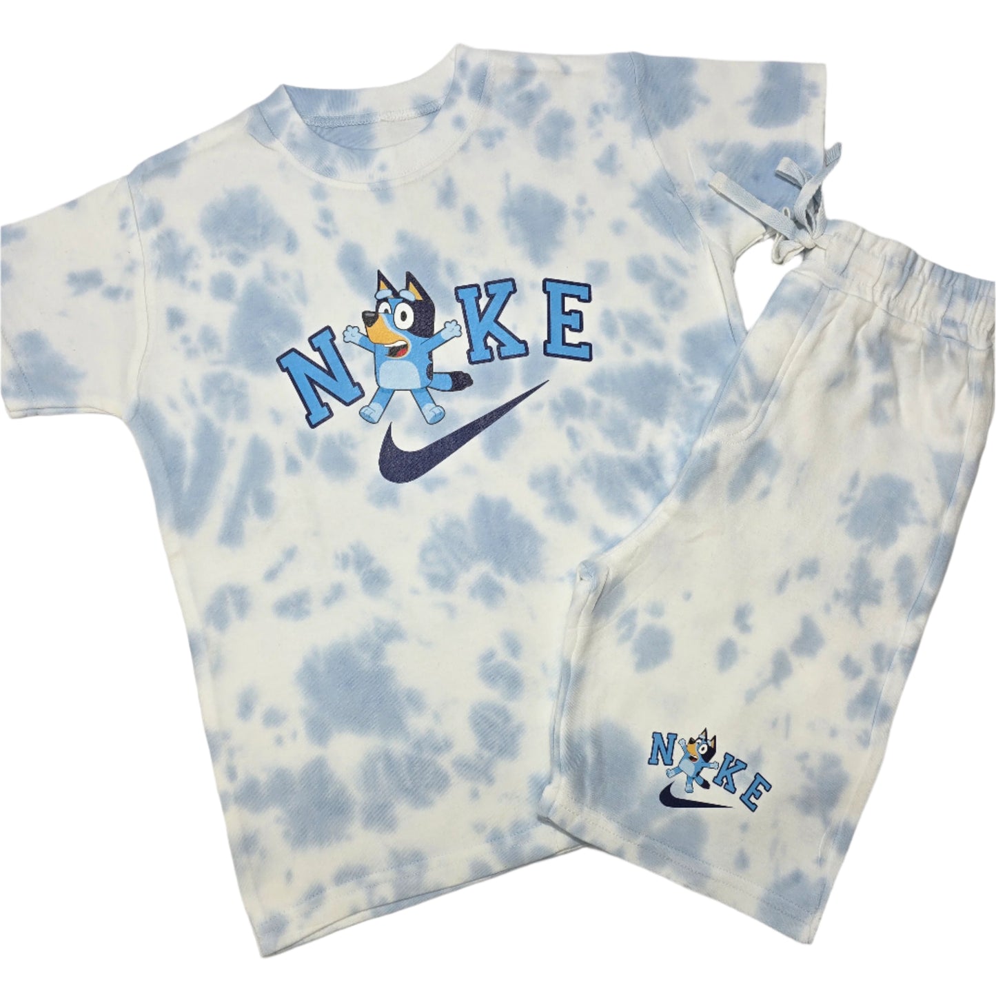 Boys tie-dye shorts set