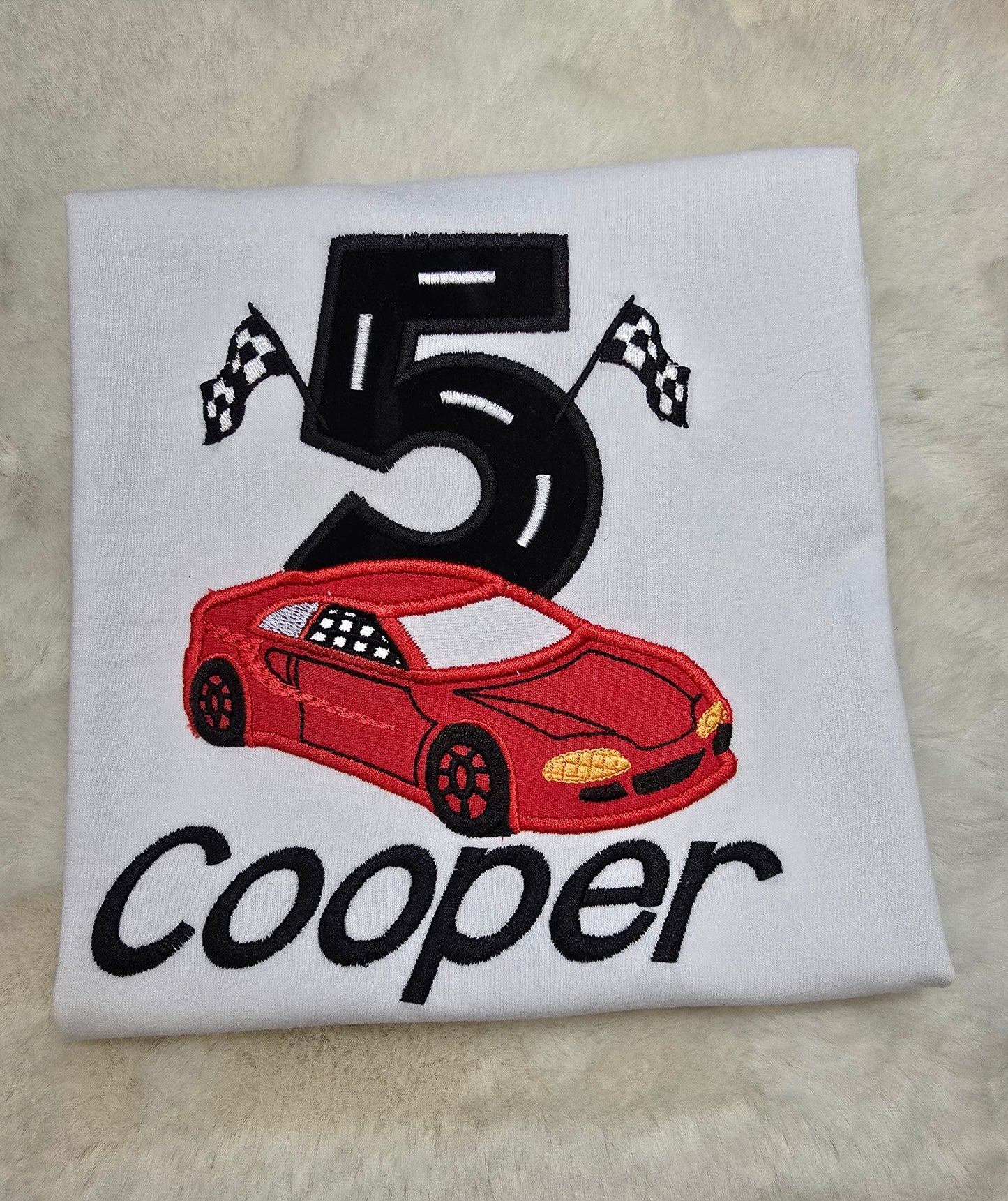 Racing Car Birthday T-shirt