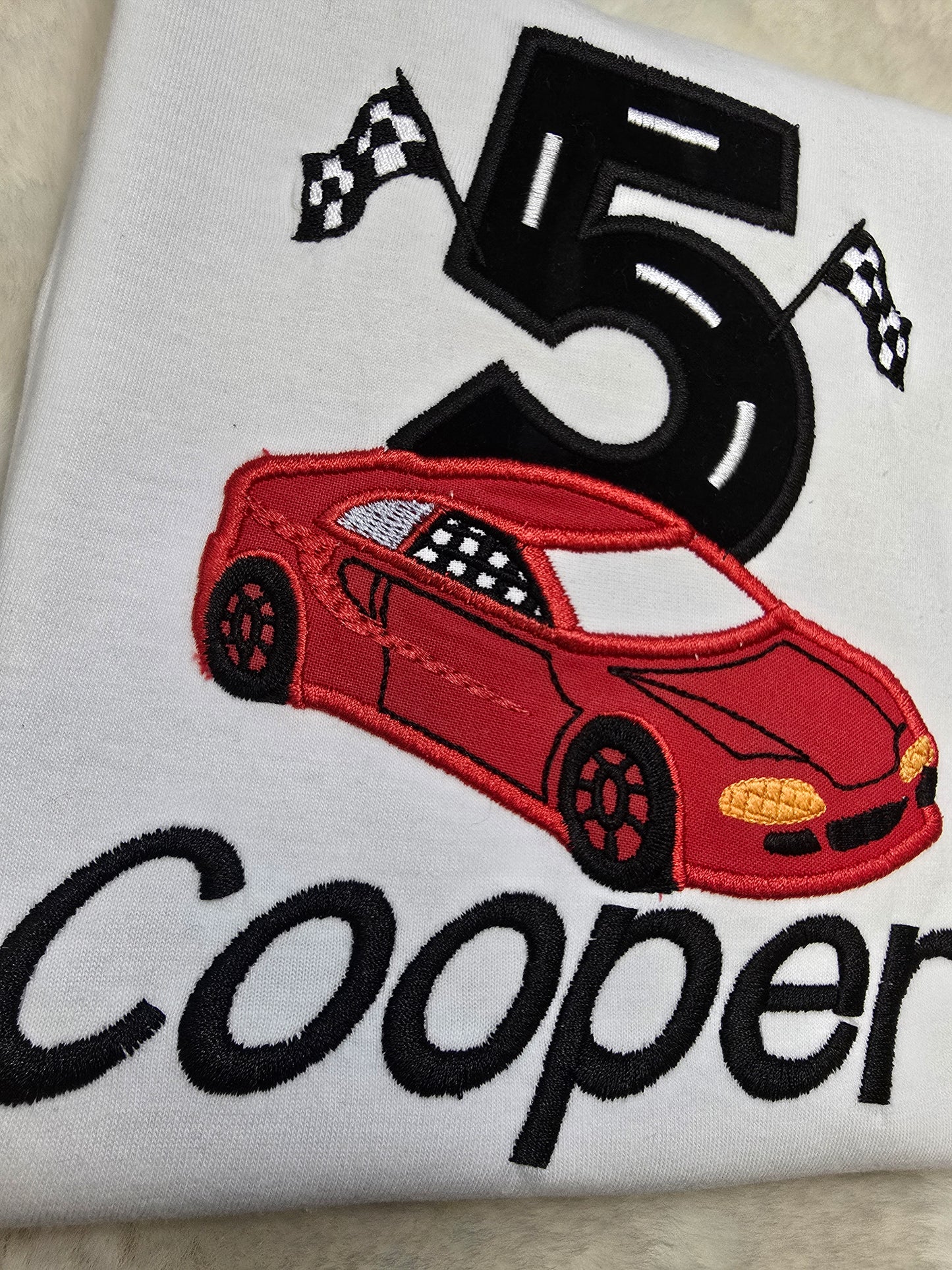 Racing Car Birthday T-shirt