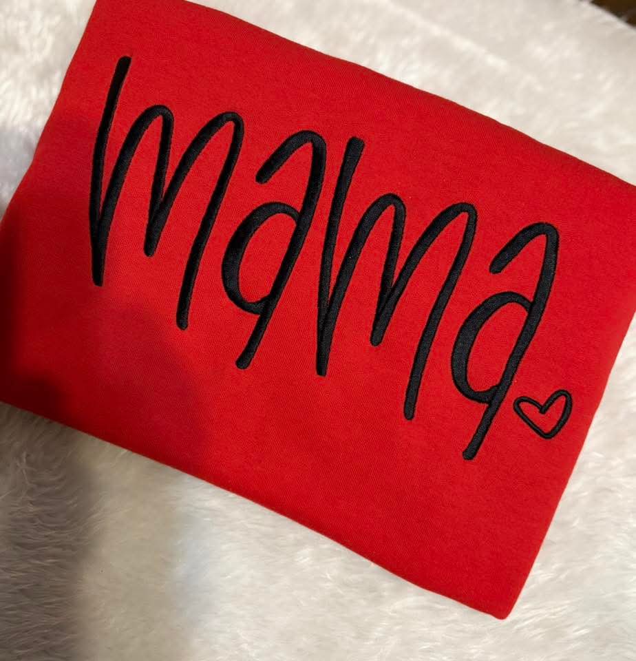 Embroidered Mama T-shirt