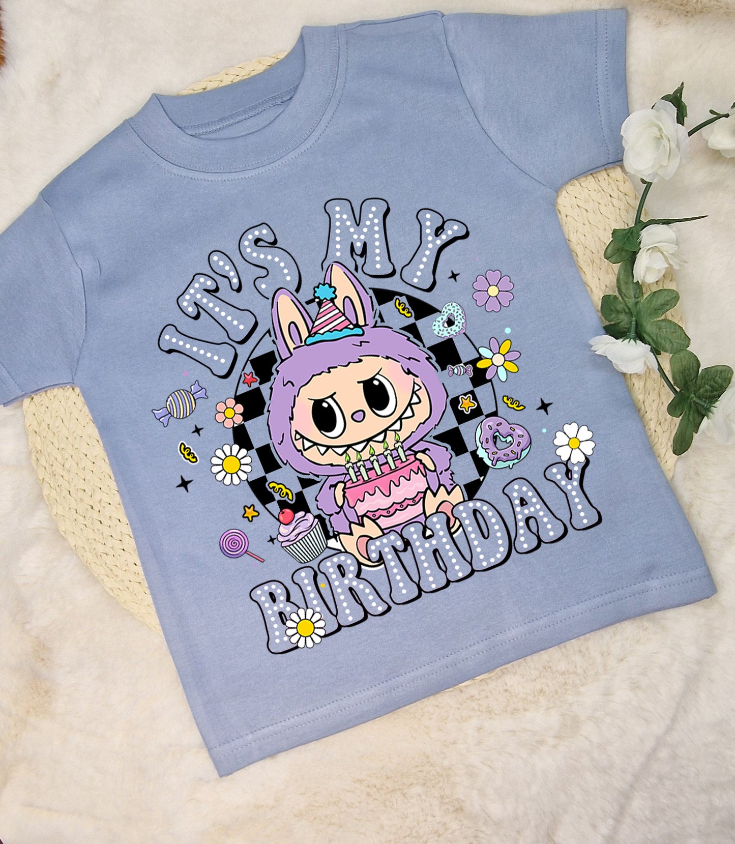 Cute monster bear Birthday t-shirt