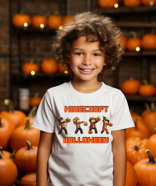 Pixel Block Gamer halloween T-Shirt