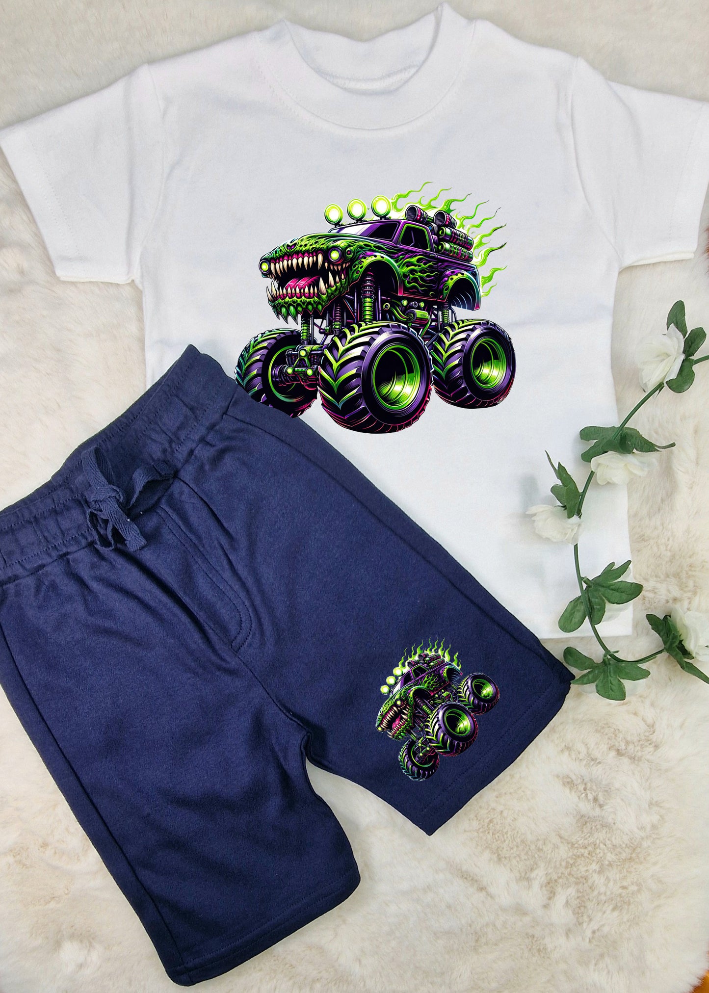 Monster Truck shorts set