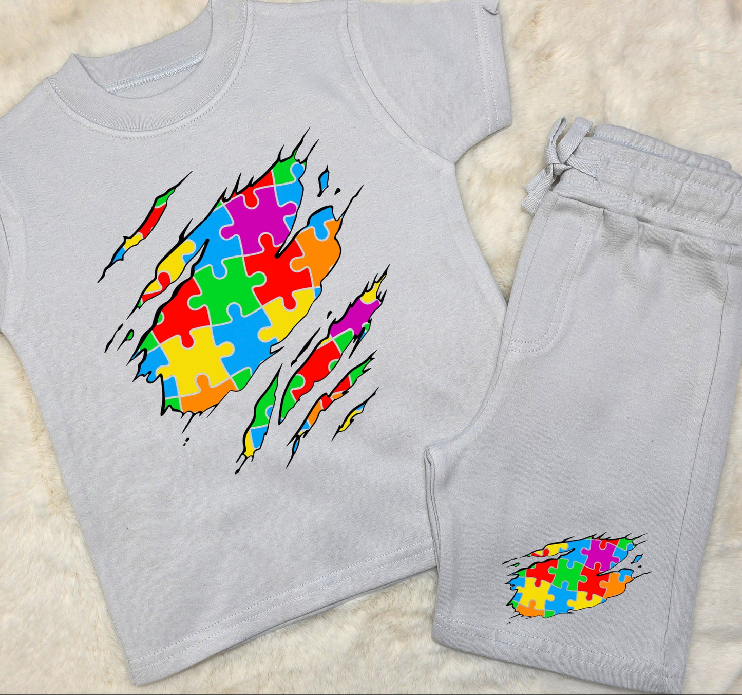 Super Power autism shorts set