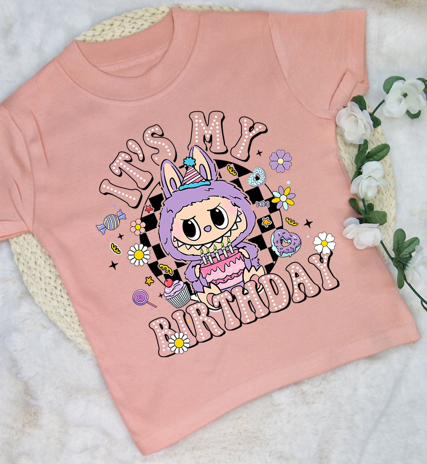 Cute monster bear Birthday t-shirt